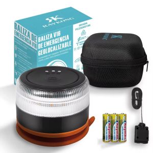 V16 DGT Approved Emergency Beacon  - Baliza V16 + Funda + Cargador + Ventosa